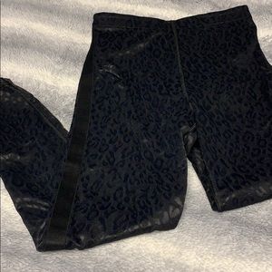 VS leopard print tights w/ bikini inseam